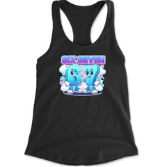 67 Six Seven Meme Kawaii Cloud Racerback Tank Top for Women Black