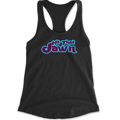 Hit That Jawn Philly Baseball graphic on Women's Lightweight Racerback Tank in Black