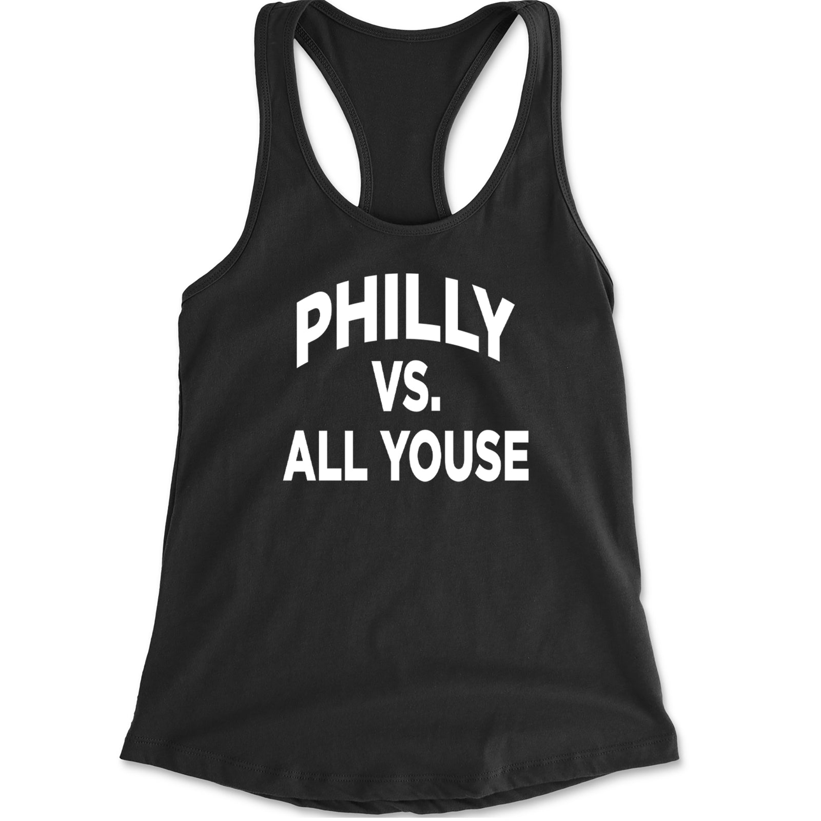 Philly Vs. All Youse Philly Thing Racerback Tank Top for Women Black