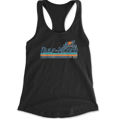 Gulf Of Mexico Established Year 1550 Racerback Tank Top for Women Black