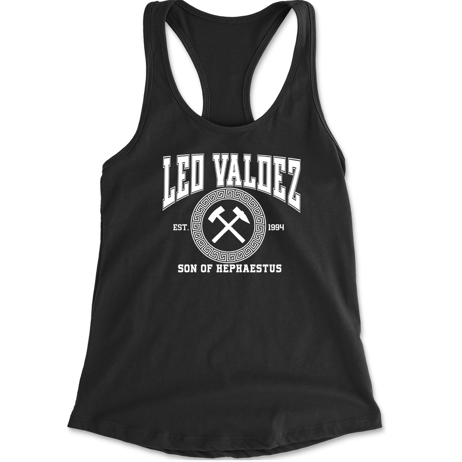 Leo Valdez Son of Hephaestus Forge Master Racerback Tank Top for Women Black
