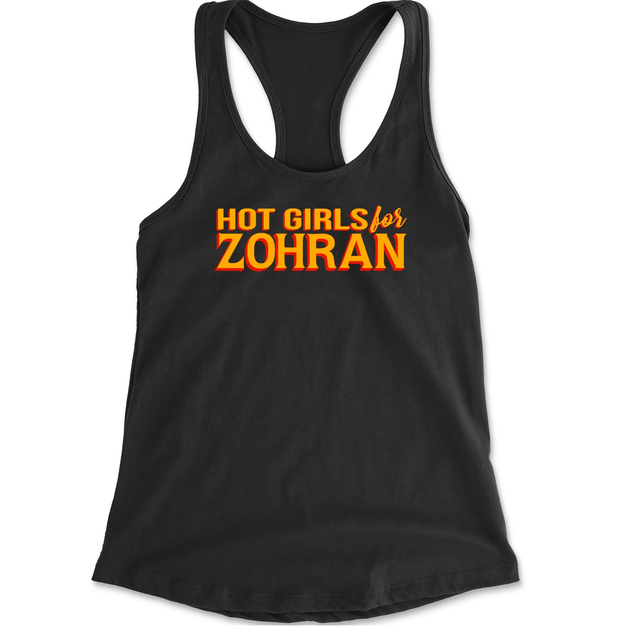 Hot Girls for Zohran Meme Racerback Tank Top for Women Black