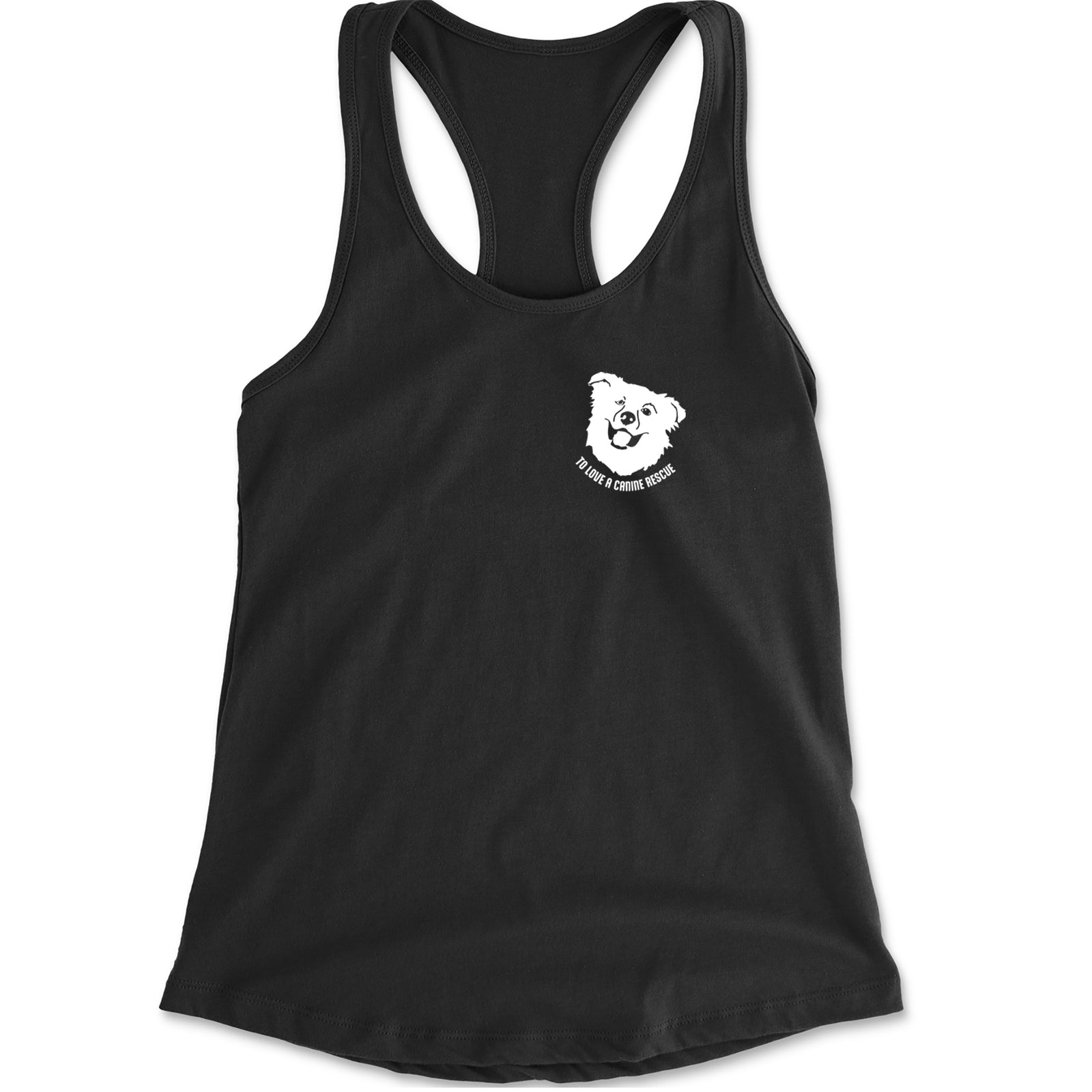 TLC Chelsea's Barking Back Racerback Tank Top for Women Navy Blue
