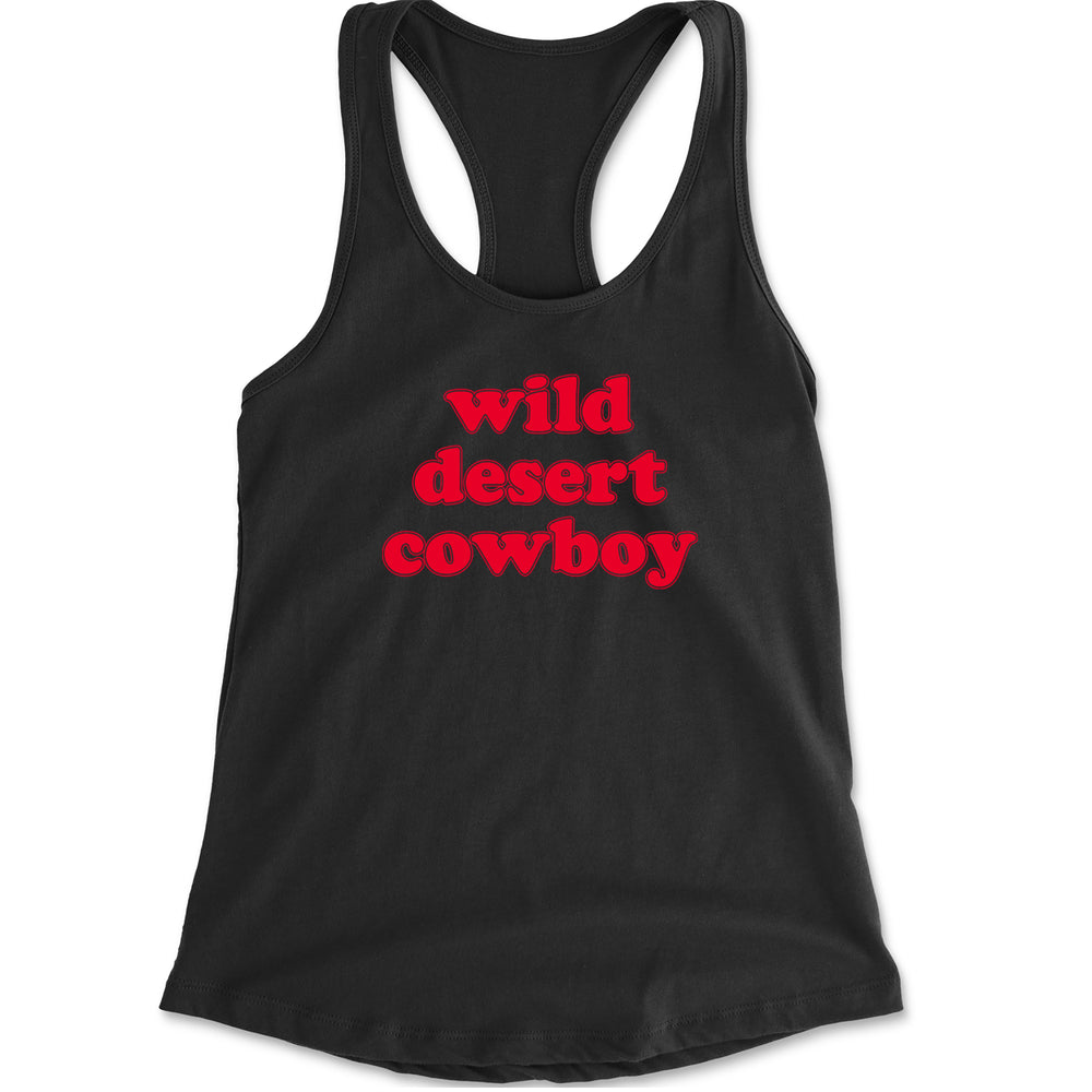 Wild Desert Cowboy Country Racerback Tank Top for Women Black