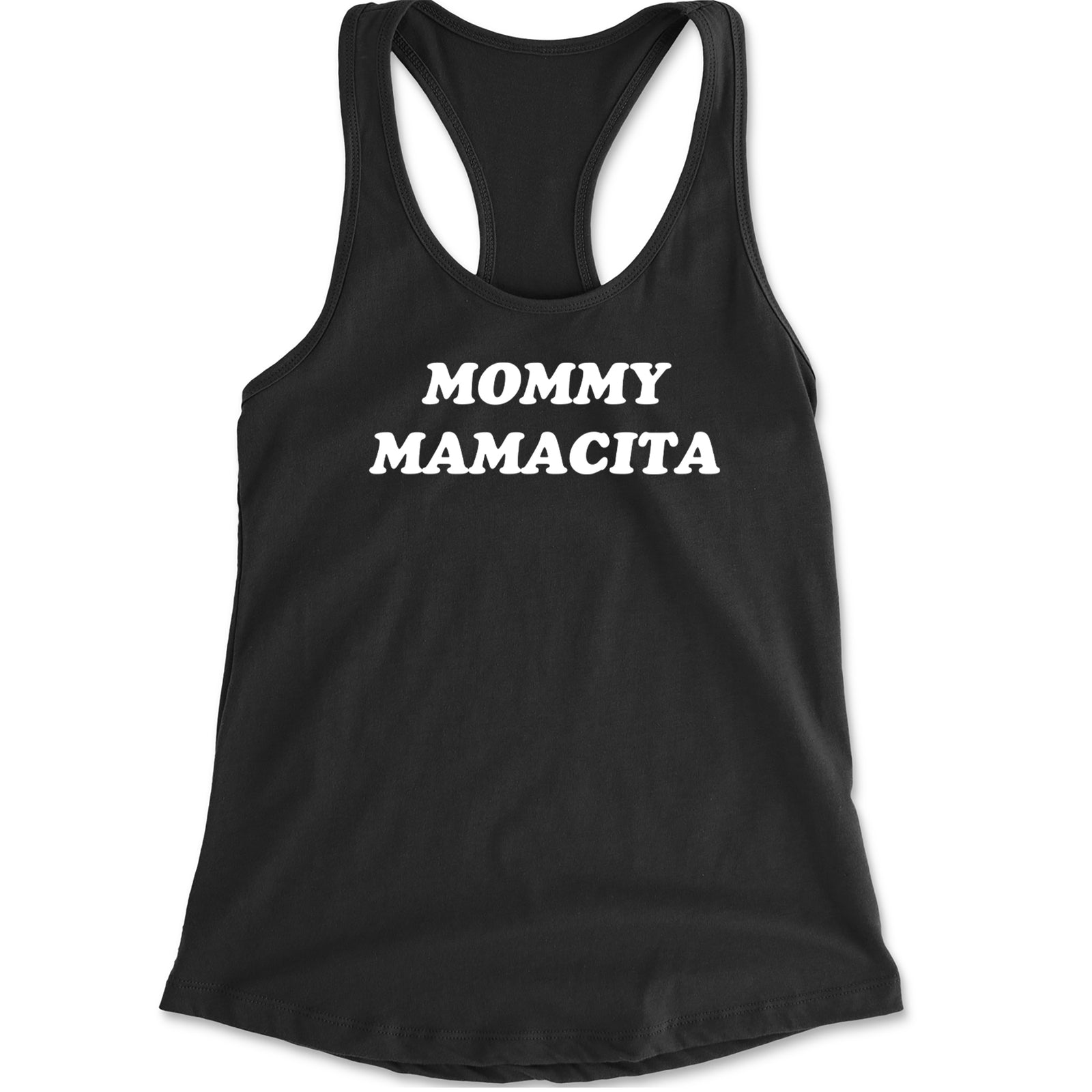 Mommy Mamacita Love Island Racerback Tank Top for Women Black