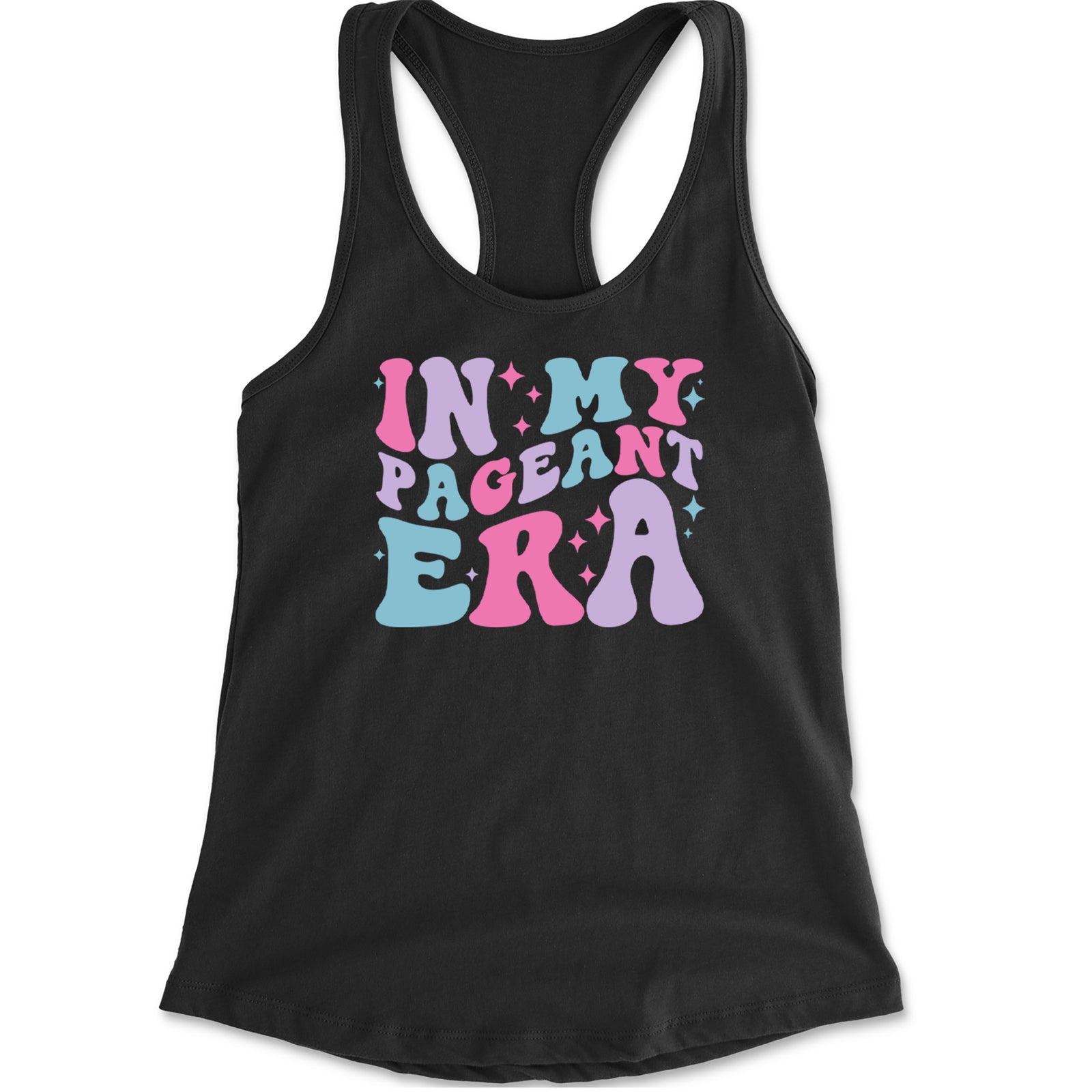 In My Pageant Era Racerback Tank Top for Women Black