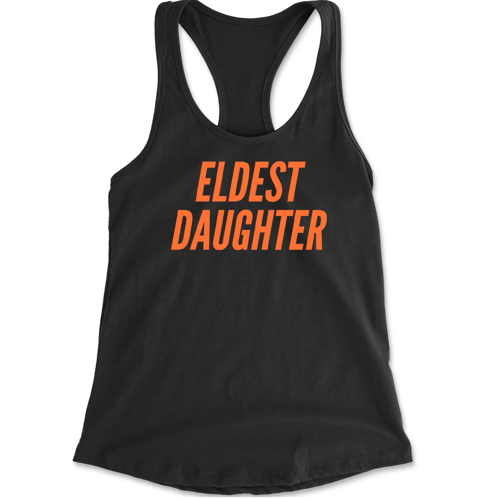 Eldest Daughter Racerback Tank Top for Women Black