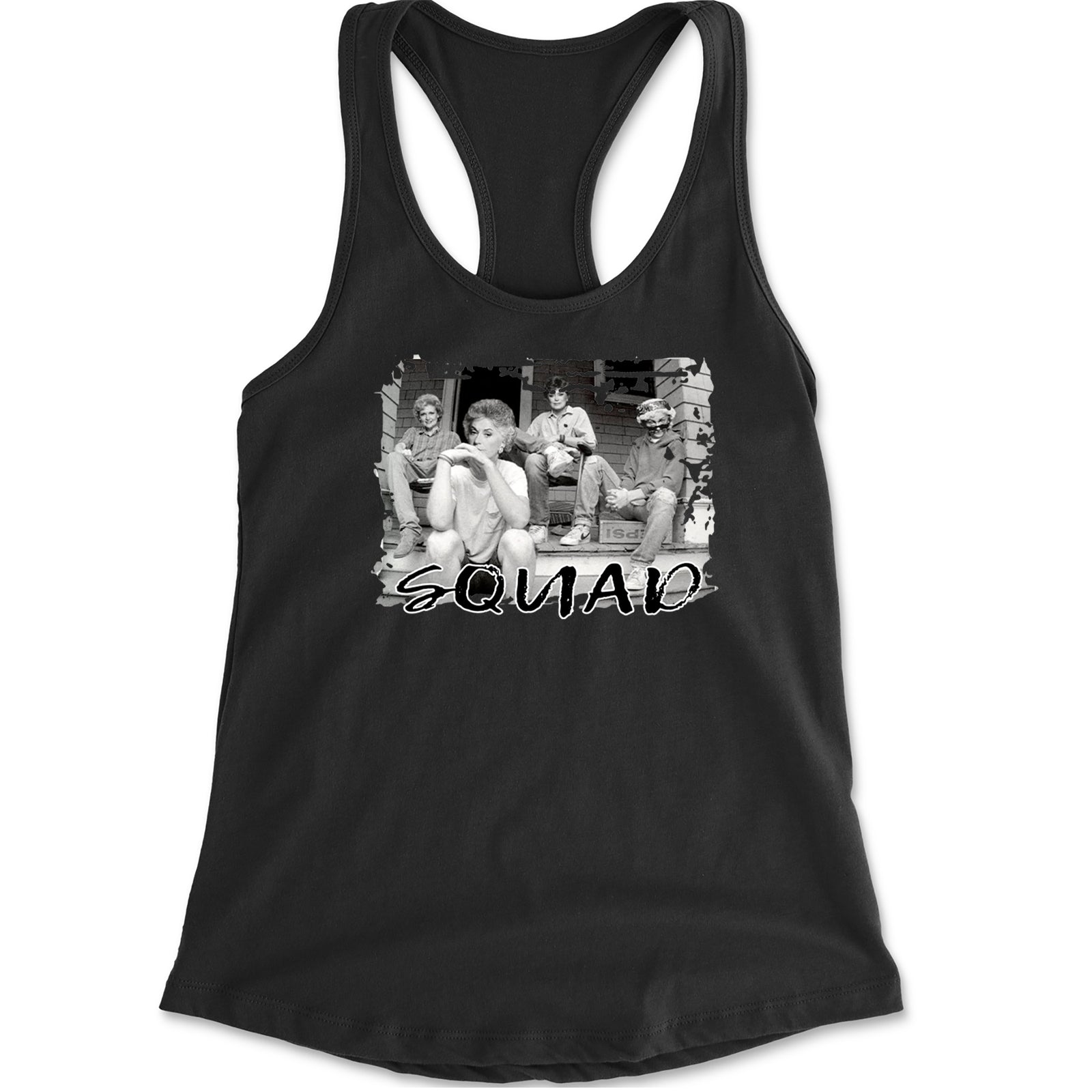 Squad Golden Girls Racerback Tank Top for Women Black