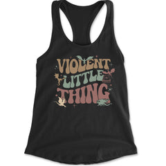 Violent Little Thing Dragon Racerback Tank Top for Women Black