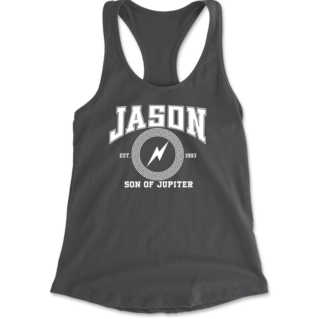 Jason Son of Jupiter Storm Bringer Racerback Tank Top for Women Charcoal Grey