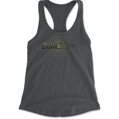 DunesDay Desert Apocolypse Racerback Tank Top for Women Charcoal Grey