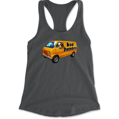 Bad Hombres Van West Chester Band Racerback Tank Top for Women Charcoal Grey