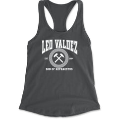 Leo Valdez Son of Hephaestus Forge Master Racerback Tank Top for Women Charcoal Grey
