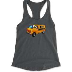 Bad Hombres Van West Chester Band Racerback Tank Top for Women Charcoal Grey