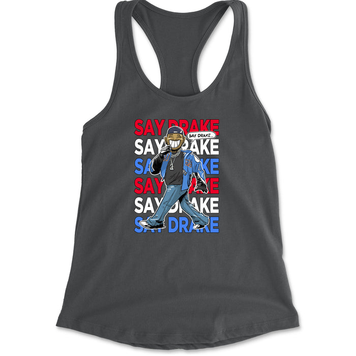 Say Drake Smiling Meme Mustard Racerback Tank Top for Women