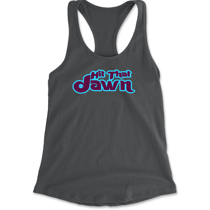 Hit That Jawn Philly Baseball Racerback Tank Top for Women