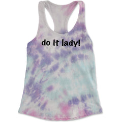 Do It Lady Viral Meme Racerback Tank Top for Women Cotton Candy