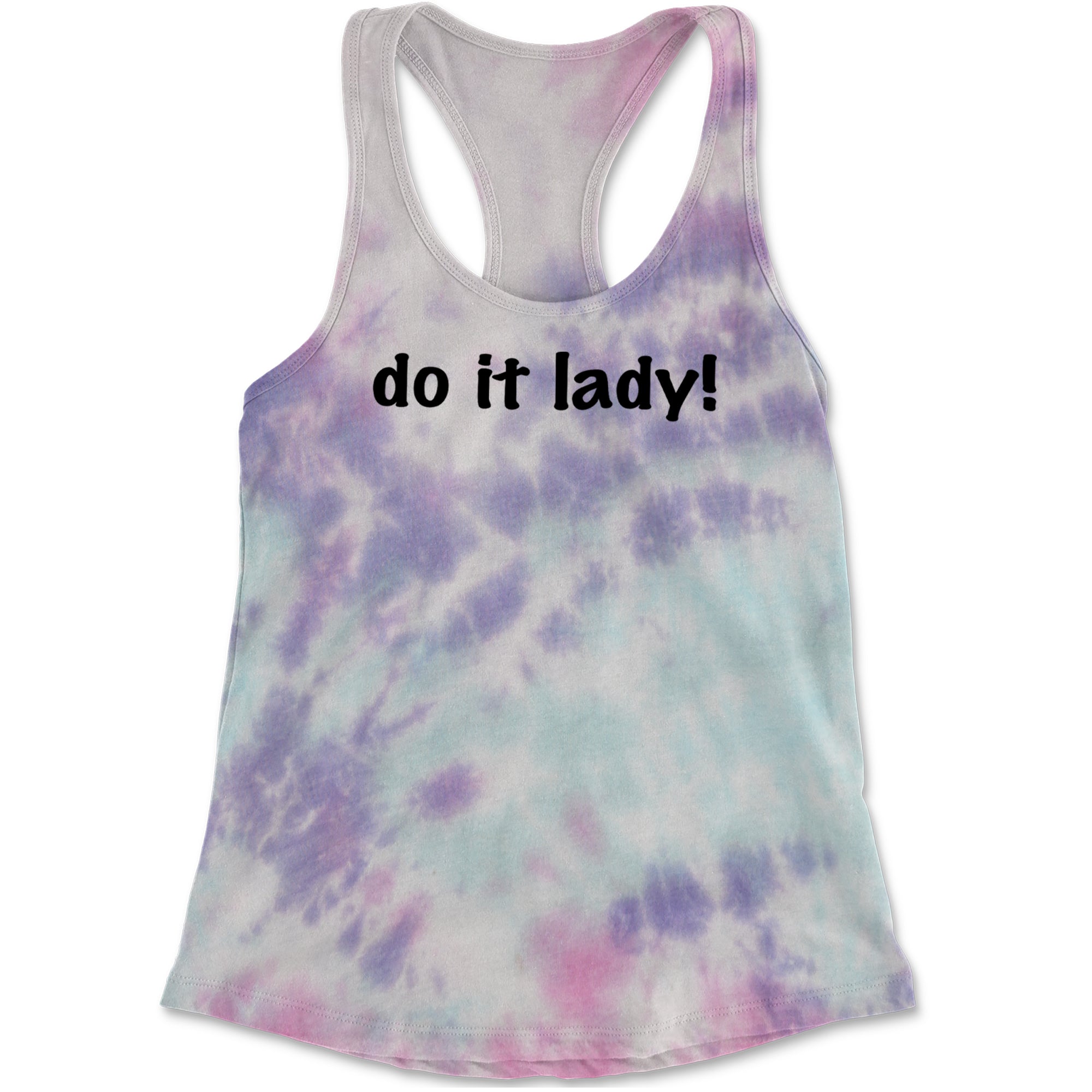 Do It Lady Viral Meme Racerback Tank Top for Women Cotton Candy
