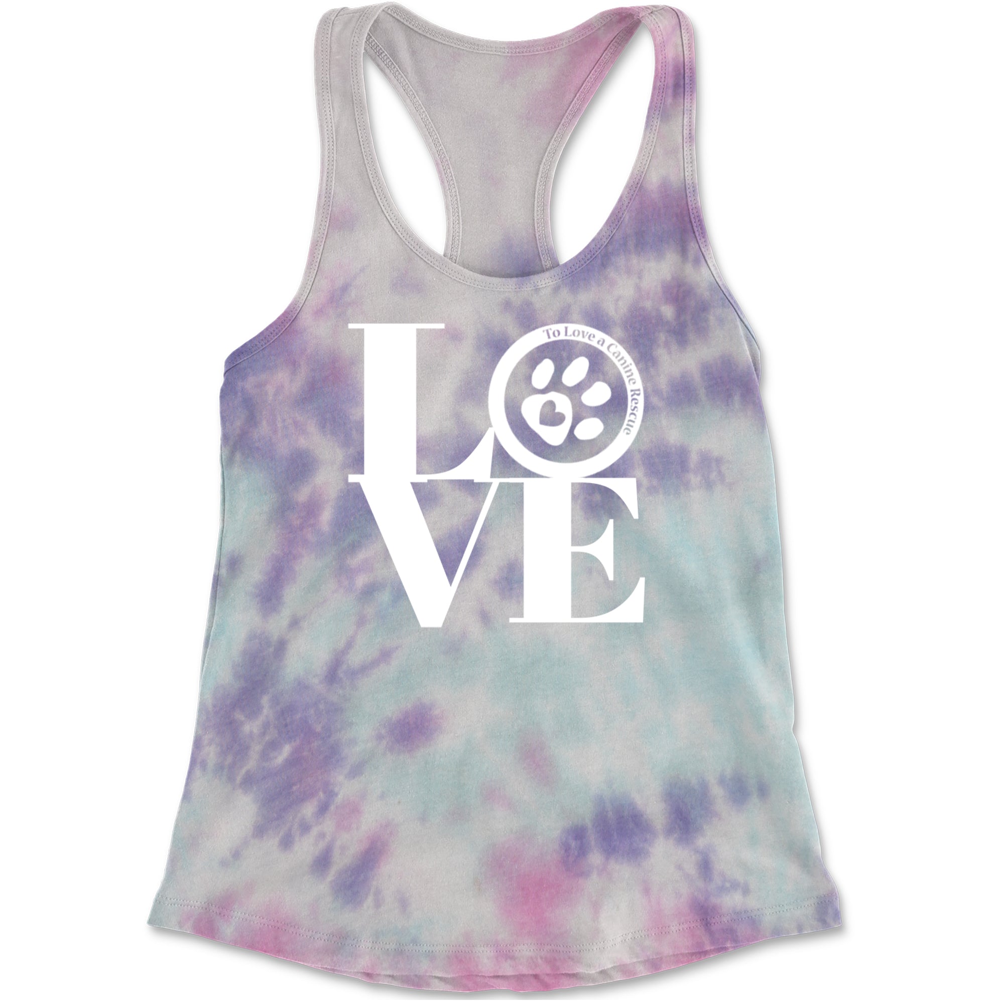 TLC LOVE Dog Rescue Cropped T-Shirt Cotton Candy