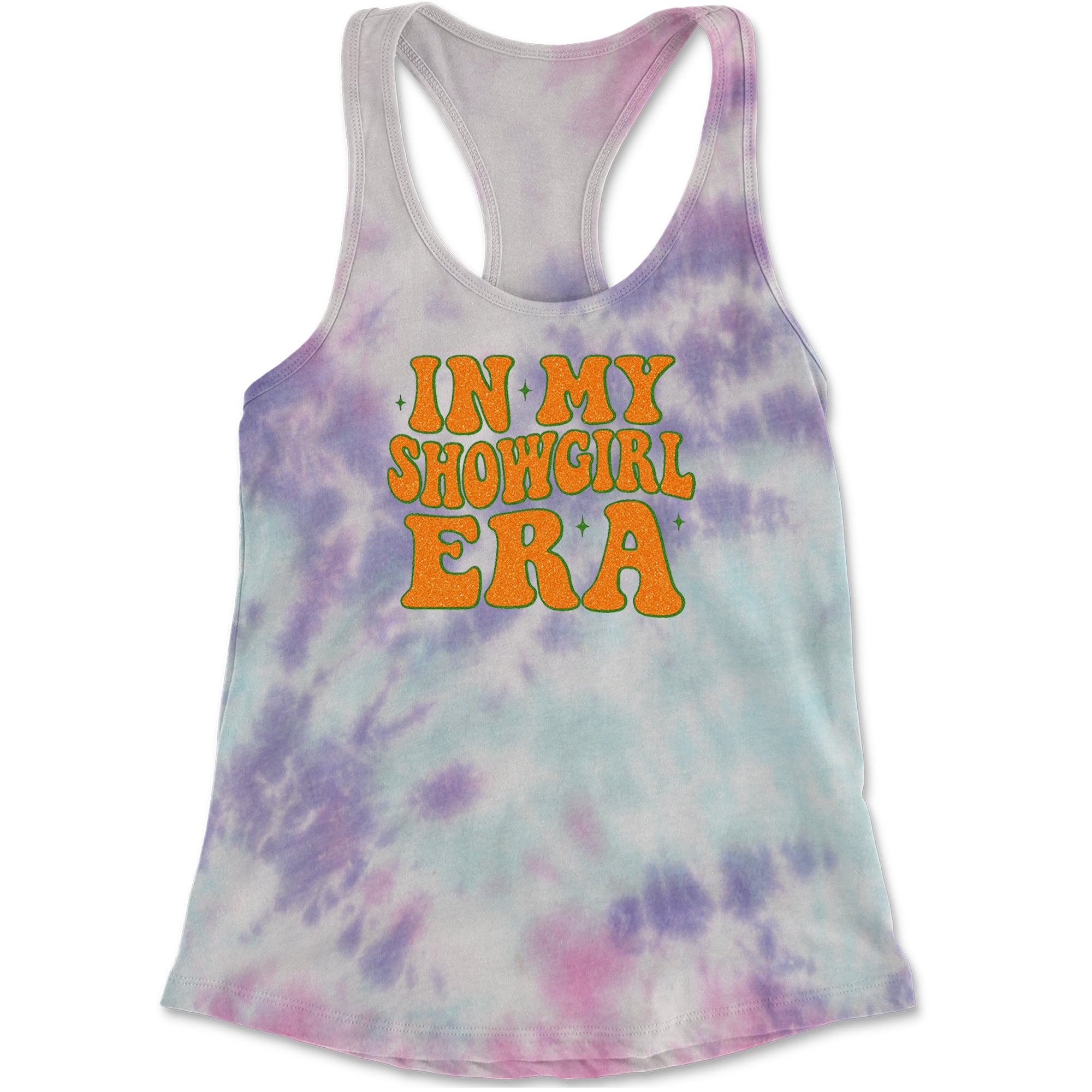 In My Showgirl Era Retro Racerback Tank Top for Women Cotton Candy