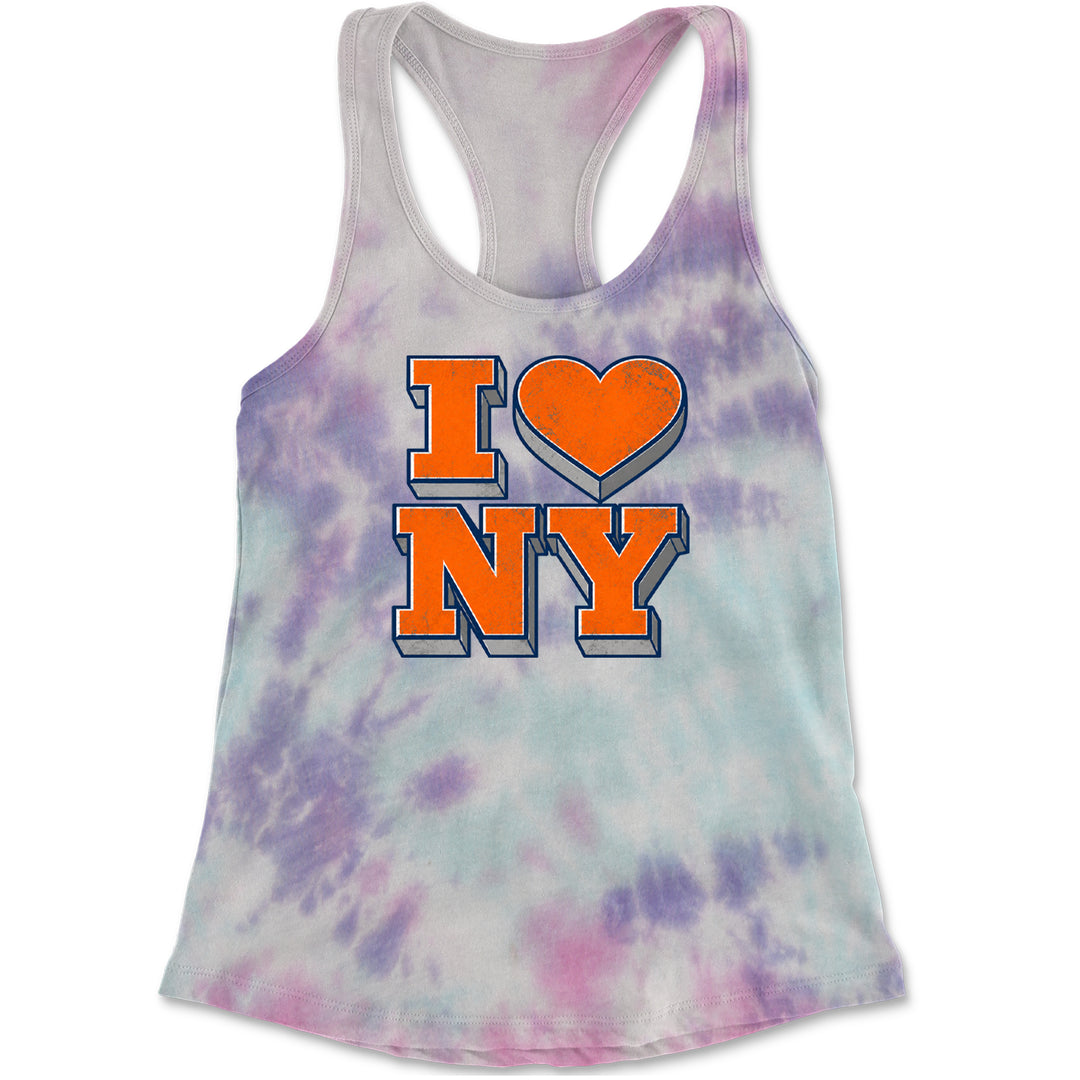 New York City Pride Heart Racerback Tank Top for Women Cotton Candy