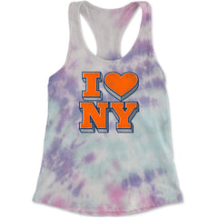 New York City Pride Heart Racerback Tank Top for Women Cotton Candy