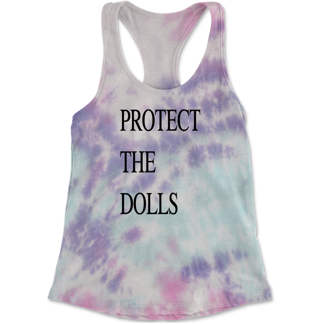 Protect The Dolls Equal Rights Racerback Tank Top for Women Cotton Candy