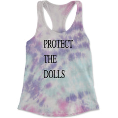 Protect The Dolls Equal Rights Racerback Tank Top for Women Cotton Candy