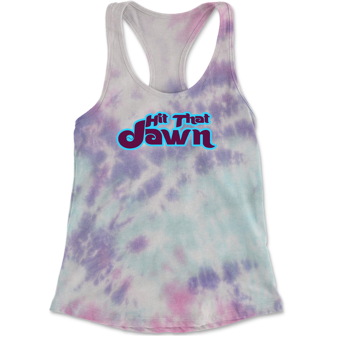 Hit That Jawn Philly Baseball graphic on Women's Lightweight Racerback Tank in Cotton Candy
