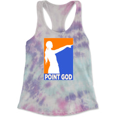 Point God Cunningham Basketball Pointing Meme  Racerback Tank Top for Women Cotton Candy