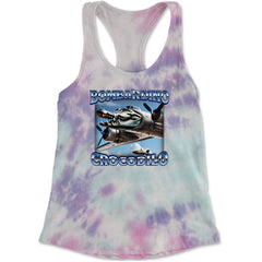 Bombardino Crocodilo Brainrot Racerback Tank Top for Women Cotton Candy