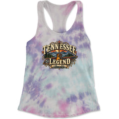 Tennessee Legend Country Music Dolly Racerback Tank Top for Women Cotton Candy