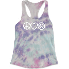 Peace, Love and TLC Dog Rescue Cropped T-Shirt Cotton Candy