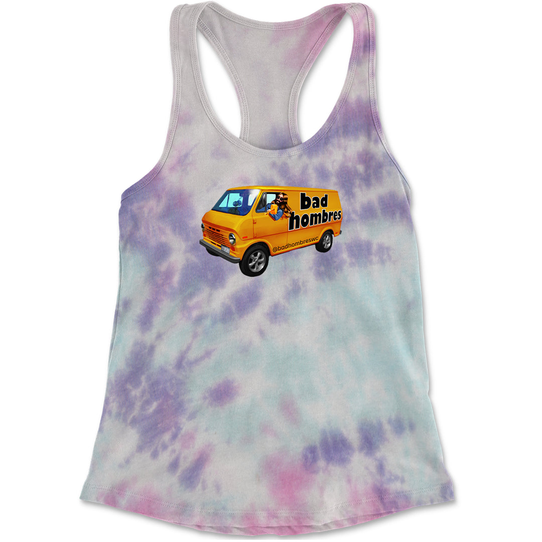 Bad Hombres Van West Chester Band Racerback Tank Top for Women Cotton Candy