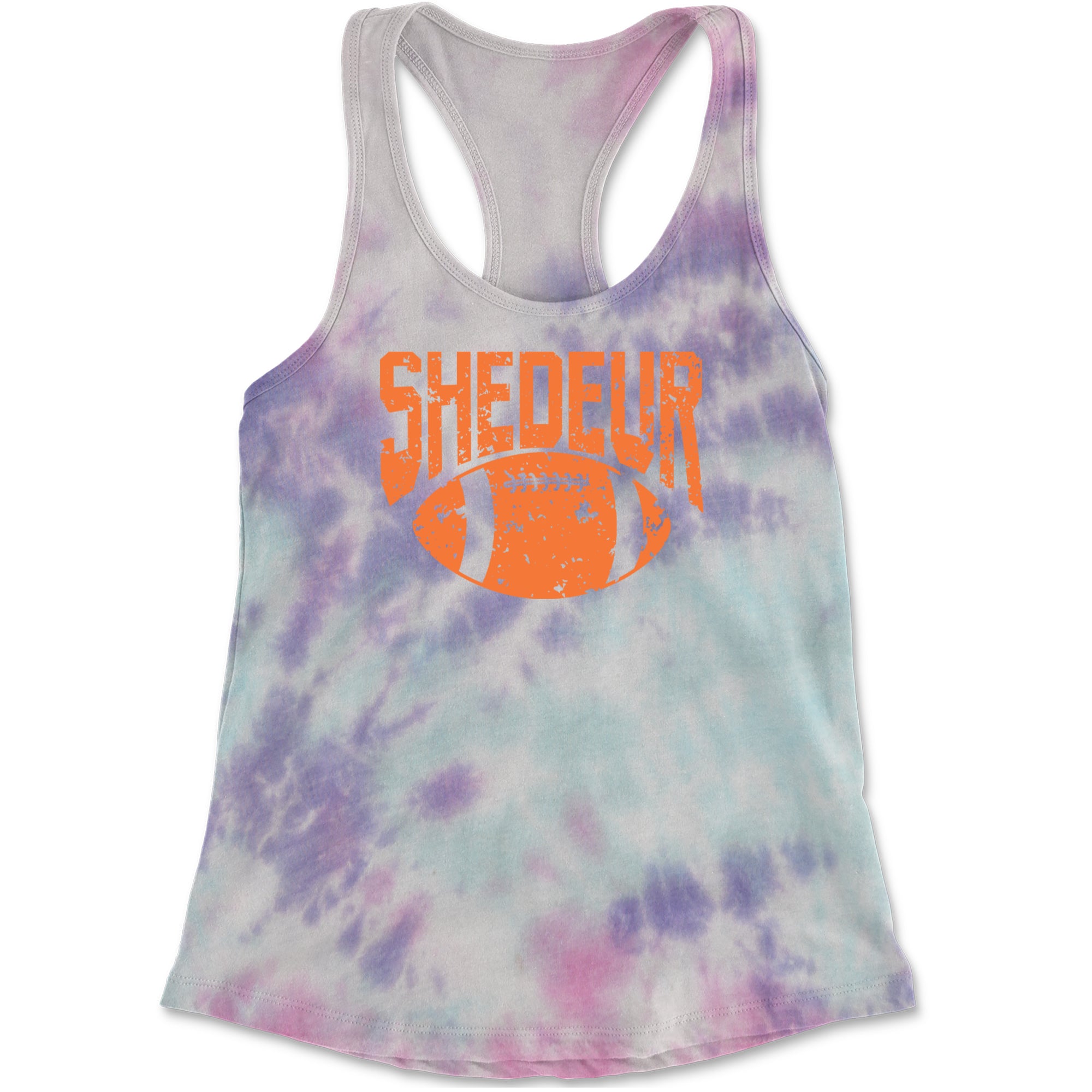 Shedeur Football Racerback Tank Top for Women Cotton Candy