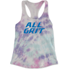 All Grit Detroit Football Racerback Tank Top for Women Cotton Candy