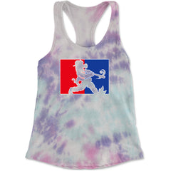 Batter Up Philly Baseball Phan Racerback Tank Top for Women Cotton Candy