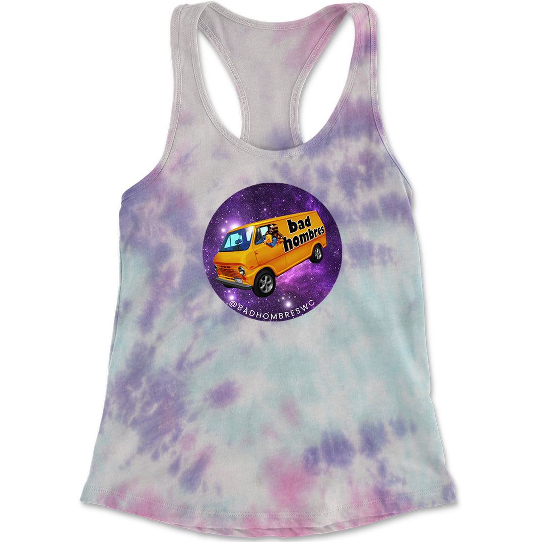 Bad Hombres Space West Chester Band Racerback Tank Top for Women Cotton Candy