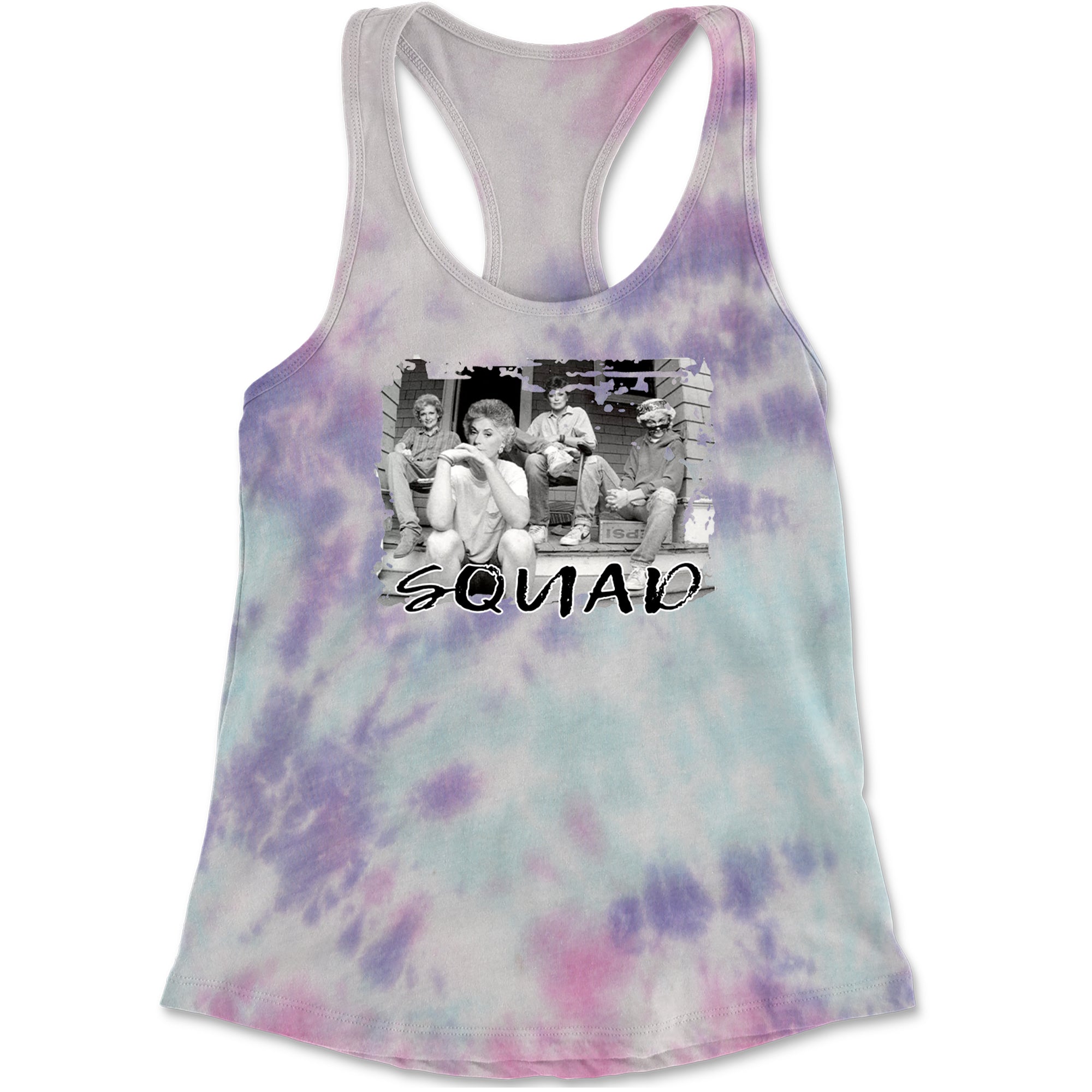 Squad Golden Girls Racerback Tank Top for Women Cotton Candy