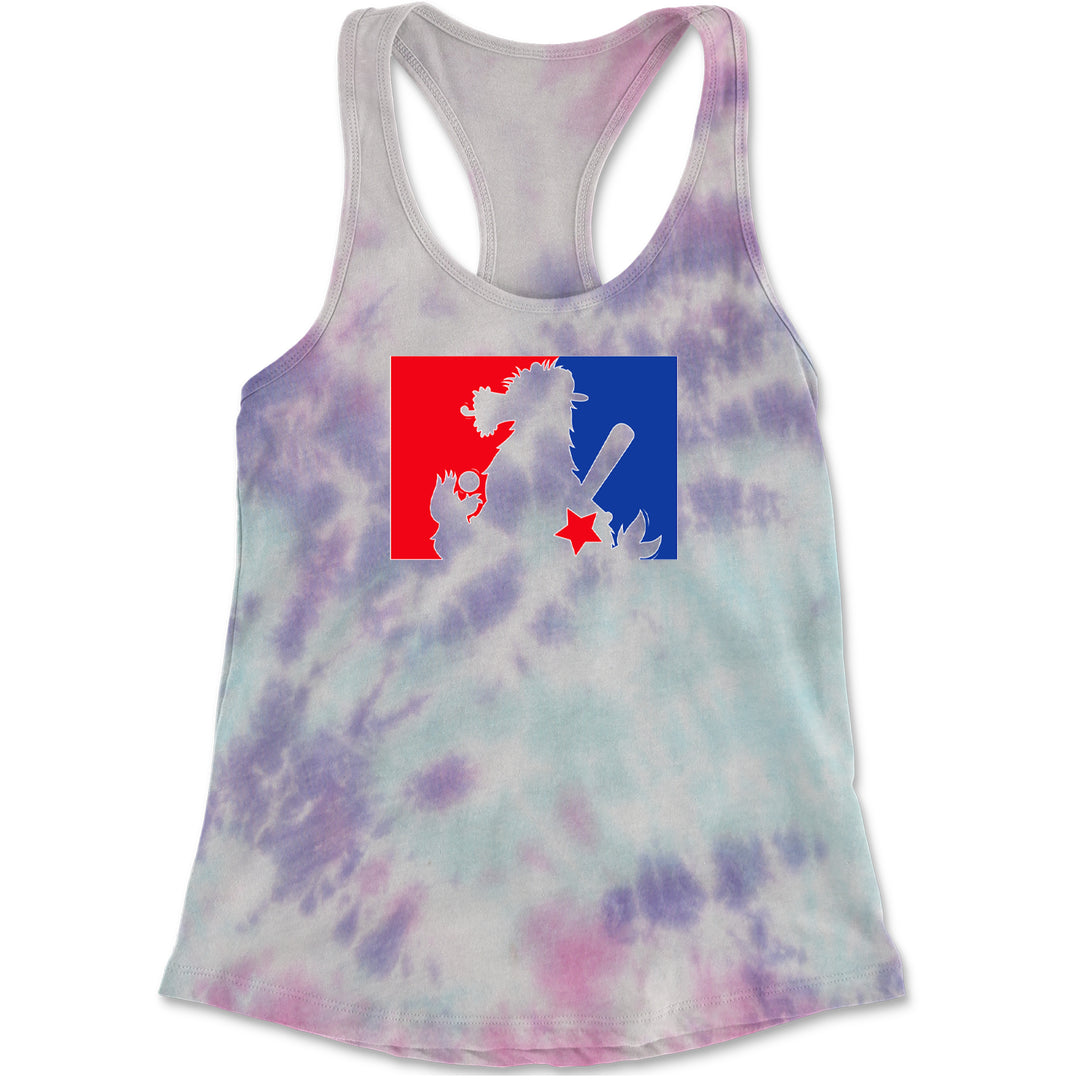Philly Baseball Phan graphic on Women's Lightweight Racerback Tank in Cotton Candy