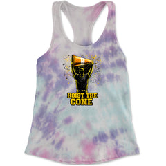 Hoist The Cone Pittsburgh Pride Racerback Tank Top for Women Cotton Candy