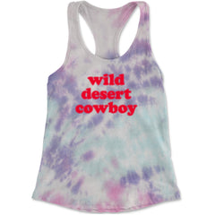 Wild Desert Cowboy Country Racerback Tank Top for Women Cotton Candy