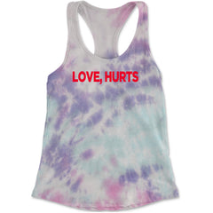 Love Hurts Racerback Tank Top for Women Cotton Candy