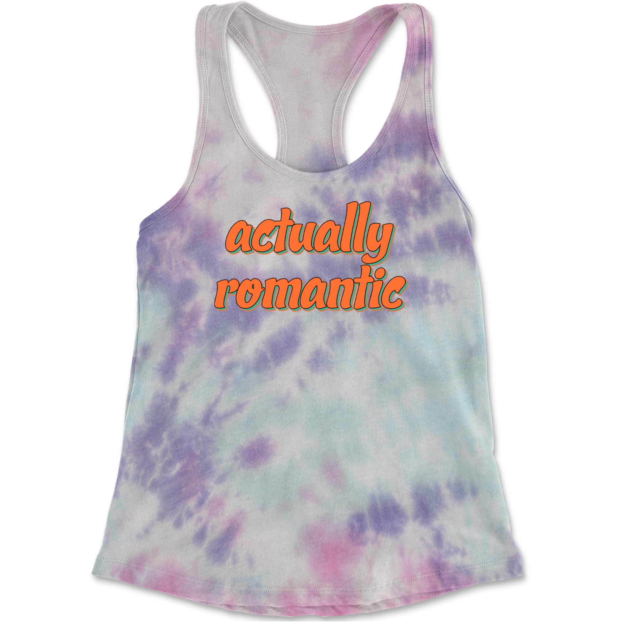 Actually Romantic Racerback Tank Top for Women Cotton Candy