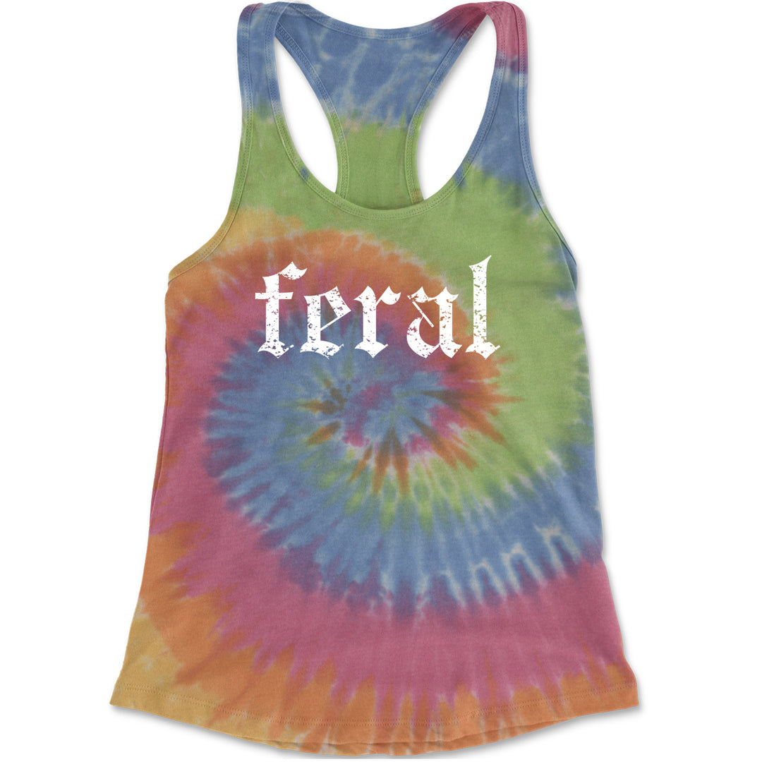 Feral Club Rat Festival Rave EDM Racerback Tank Top for Women Eternity
