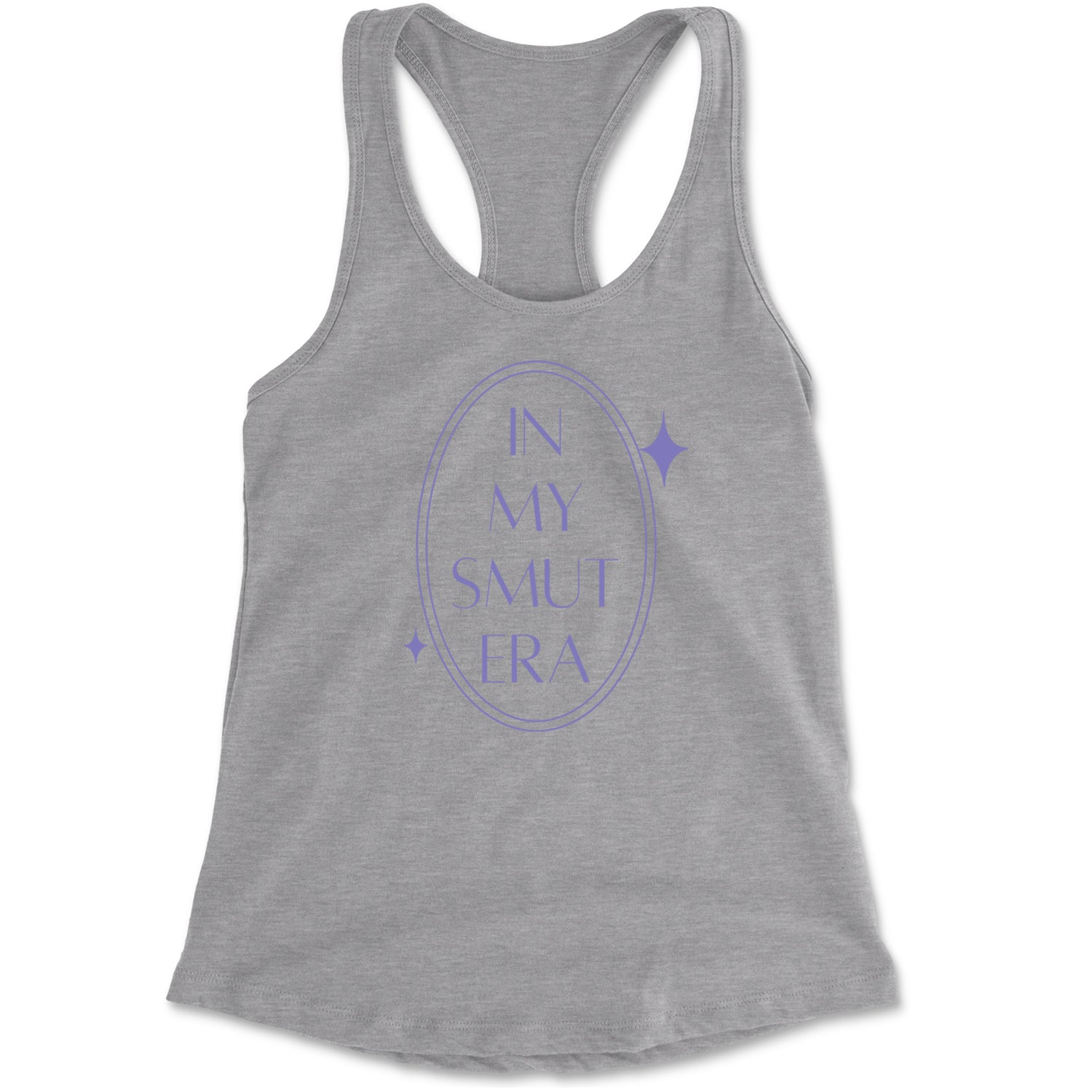 In My Smut Era Romantasy Racerback Tank Top for Women Heather Grey
