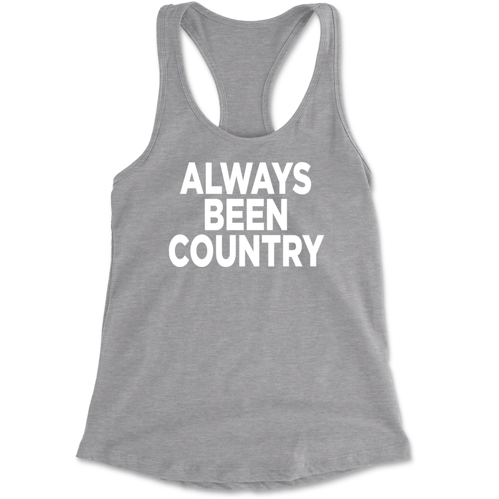 Always Been Country Music Racerback Tank Top for Women Black
