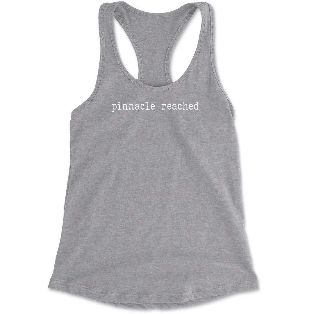 Pinnacle Reached Romance Racerback Tank Top for Women Heather Grey