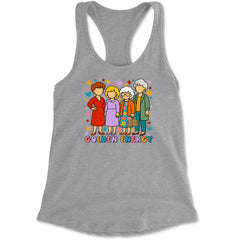 Golden Forever Golden Girls Racerback Tank Top for Women Heather Grey