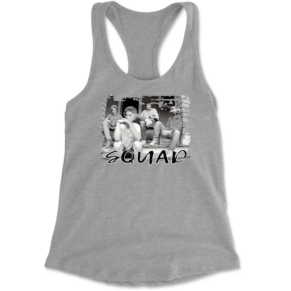 Squad Golden Girls Racerback Tank Top for Women Heather Grey